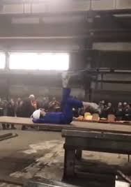 Russian stripper at a factory in Krasnoyarsk. - LiveGore.com