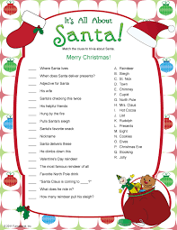 Trivia questions, facts and quizzes Printable It S All About Santa Christmas Trivia Christmas Games Christmas Games For Kids