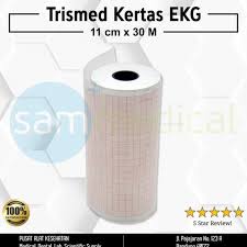 Kotak kecil dengan ukuran 1 mm x 1 mm atau 0,04 detik x 0,04 detik. Trismed Kertas Ekg Ecg Paper Roll 11 Cm X 30 Meter Exclusive Shopee Indonesia