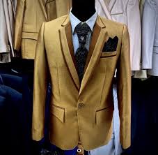 Sebagai contoh untuk perpaduan pakaian mulai dari. Jas Pengantin Pria Setelan Bahan Semi Wool Shining Warna Gold Tua Manurung Belanja