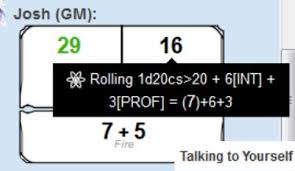 Community Forums Npc Spell Attack Modifier Not Calculated Correctly Roll20 Online Virtual Tabletop