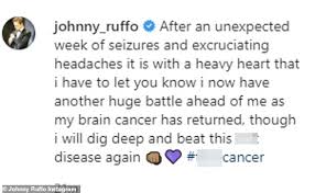 Johnny ruffo has revealed his devastating diagnosis. Former Home And Away Star Johnny Ruffo Visits His Nonna As He Battles Brain Cancer Aktuelle Boulevard Nachrichten Und Fotogalerien Zu Stars Sternchen