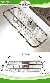 Home basics® dish drying rack in silver. Amazon Com Best Dish Cloth Holder Caddy For Kitchen Sink Premium Stainless Steel No S Stainless Steel Kitchen Sink Kitchen Sink Organizer Kitchen Sink Caddy