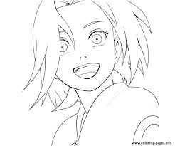 Printable kakashi hatake naruto coloring page. Naruto Shippuden Sakura Coloring Pages Novocom Top