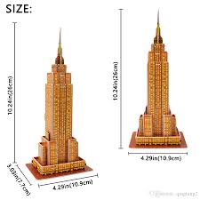 Assembled size measures 2.625l x 5.5w x 18.3h and contains 216 specially designed pieces. Compre Empire State Building 3d Rompecabezas Juguetes Para Ninos A Diy Carton Nueva York Atracciones Famosas Kits De Modelos Regalos Creativos Decoracion Del Hogar A 4 74 Del Qingtang2 Es Dhgate Com