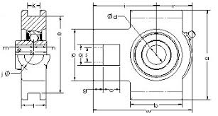 Uct206 Metric Series Take Up Unit Bearing Ast Bearings