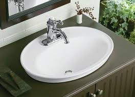 Home design ideas > bathroom > kohler bathroom sinks and vanities. K 2075 1 0 8 0 4 0 Kohler Serif Ceramic Oval Drop In Bathroom Sink With Overflow Reviews Wayfair