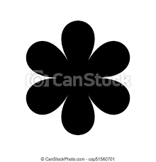 Check spelling or type a new query. Logo In The Form Of A Black Silhouette Of A Flower With Petals Black Outline Image Vector Illustration Canstock