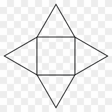 Square pyramid rectangular pyramid net. Students Can Make An Accurate Net For The Square Based Pyramid Clipart 2196496 Pinclipart
