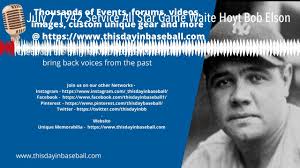 Historic Game Program Discovery: July 7, 1942 Service All-Stars