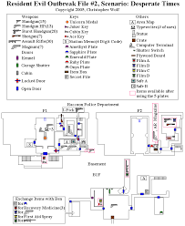 Is there a guide to . Resident Evil Outbreak File 2 Desperate Times Scenario Map Map For Playstation 2 By Dark Silvergun Gamefaqs