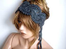 Knit Headband Crochet Hair Band Grey Hair Band Handmade Luminous Hair Bands Hair Accessories Headb Knitted Headband Crochet Hair Styles Crochet Hair Band