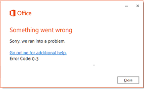 In some cases, reinstall of the office app fix errors or problems. Error Code 0 3 When Installing Office Office Support