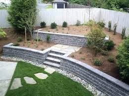 Cinder block diy ideas and projects for home & garden: Cinder Block Wall Ideas Concrete Retaining Wall Garden Ideas Wall Landscaping Retaining Walls Cinder Block Garden Wall Sloped Backyard