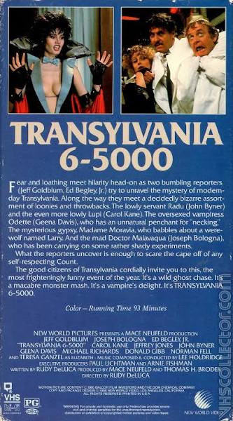 Transylvania 6-5000 | VHSCollector.com