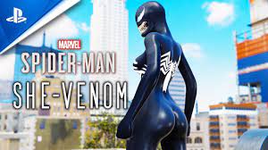 She-Venom MOD in Marvel's Spider-Man PC - YouTube
