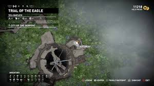 I did this quest back around level 25 cleared out the tomb got the sword, and took red eagle's sword back out of the stone and moved on. All Collectibles Trial Of The Eagle Shadow Of The Tomb Raider Camzillasmom All Collectibles And Guides Shadow Of The Tomb Raider 2018
