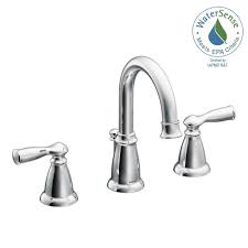 Moen Banbury 8 In Widespread 2 Handle Bathroom Faucet In Chrome Ws84924 The Ho High Arc Bathroom Faucet Bathroom Faucets Chrome Widespread Bathroom Faucet