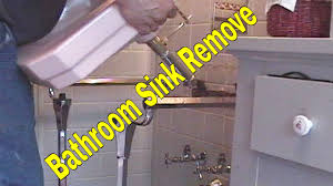 bathroom sink remove from wall how to