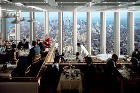 1976 Photo from the restaurant Windows on the World, which sat atop New  York Citys World Trade Centers north tower. (Photo by Ezra Stoller)  [200X1333] : rHistoryPorn