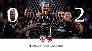 Debemos intentar jugar mejor que nuestros rivales. Ibrahimovic Winner Lifts Ac Milan Gloom With Victory At Cagliari