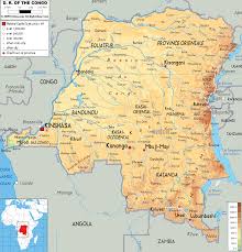 Find all the transport options for your trip from kinshasa to south africa right here. Physical Map Of Democratic Republic Of Congo Ezilon Maps