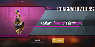 Pubg Mobile Anubian Magistrate Ornament Crates Congratulations Flat Screen