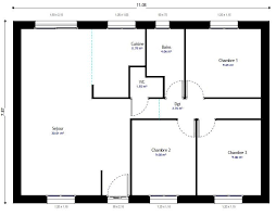 Plan de maison plain pied 11m de façade. Resultat De Recherche D Images Pour Plan De Maison Plain Pied Gratuit 3 Chambres Sans Garage Plan Maison 3 Chambres Plan Maison Plan Maison Plain Pied
