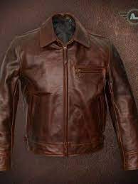 Simmons Bilt Roadster Brown Leather Jacket Men Best Leather Jackets Vintage Leather Jacket
