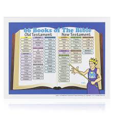 8 5 x 11 books of the bible learning chart