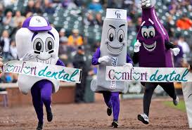 Dental humor dental hygienist colorado springs dental art dental floss dental assistant oral hygiene tooth fairy orthodontics. Comfort Dental Is Drawing Attention For Its Baseball Stadium Promotion But Not All Of It Is Positive Docs Education