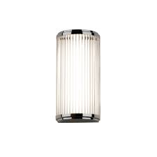 With easy access pull switch, perfect for. Traditional Deco Style Bathroom Wall Light Ribbed Glass And Chrome