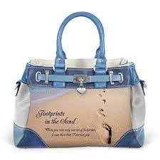 Footprints In The Sand Women S Fashion Handbag In 2021 Womens Fashion Handbags Fashion Handbags Handbag