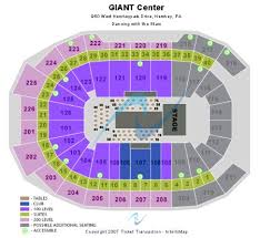 giant center seating chart end stage 2019