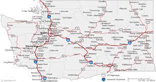 Washington State Map With Towns Map Of Washington Cities - Washington Road Map