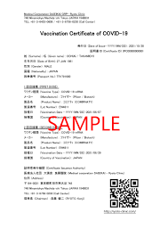 Please complete the table below and attach evidence of vaccination records . Pcr Test Booking Service In Tokyo And Osaka Clinic Nearme