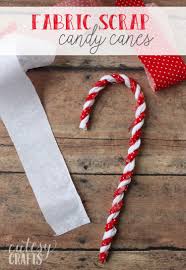 Other ideas for using diy candy canes ornaments: Fabric Scrap Candy Cane Ornaments Cutesy Crafts