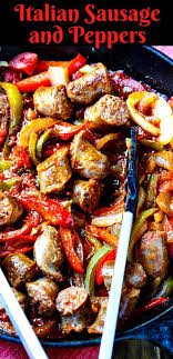 Italian Sausage And Peppers Spicy Southern Kitchen Recipe Mild Italian Sausage Recipes Stuffed Peppers Italian Sausage Recipes