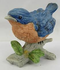 Pair with the regis sitting bird ceramic accent for maximum effect. Vintage Homco Blue Bird On Log Figurine Taiwan Porcelain Ceramic 3 Tall Ebay