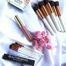 beautybigbang marble makeup brushes