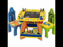 Flip over dry erase tabletop to use chalkboard surface. Best Crayola Wooden Table Chair Set Detailed Specifications Youtube