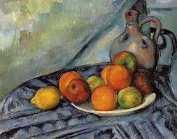 Reproducciones De Arte | fruta y jarra en un mesa, 1894 de Paul Cezanne  (1839-1906, France) | WahooArt.com