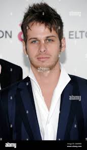 Mark Foster of Foster the People arrives at the Elton John AIDS Foundation  Academy Awards viewing party in West Hollywood, Calif.