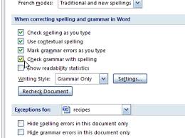 How To Check Grammar In Word 2007 Dummies