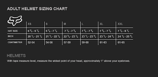 43 you will love fox rampage helmet size chart