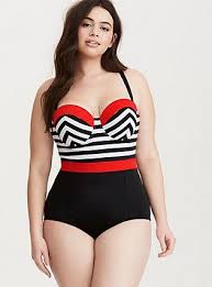 Black And White Striped Swimsuits Beach Plus Size Color Block One Piece Swimsuit Black White Stripe Plus Size Swimwear Women S Plus Size Swimwear Plus Size Bikini