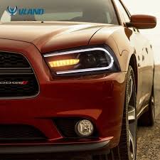 Vland New Item Upgraded Led Headlights 2011 2014 Dodge Charger Sxt 100th Anniversary Edition Head Lamp Bla 2014 Dodge Charger Dodge Charger Dodge Charger Sxt