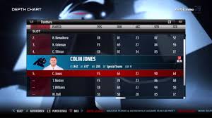 madden 16 best carolina panthers depth chart adjustments