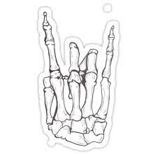 Stickers Skeleton Hand Tattoo Hand Tattoos Punk Tattoo
