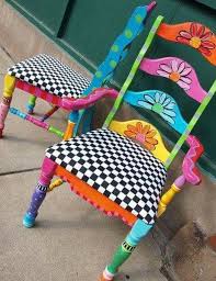 Painted Chairs Whimsical Furniture Whimsical Painted Furniture Funky Painted Furniture